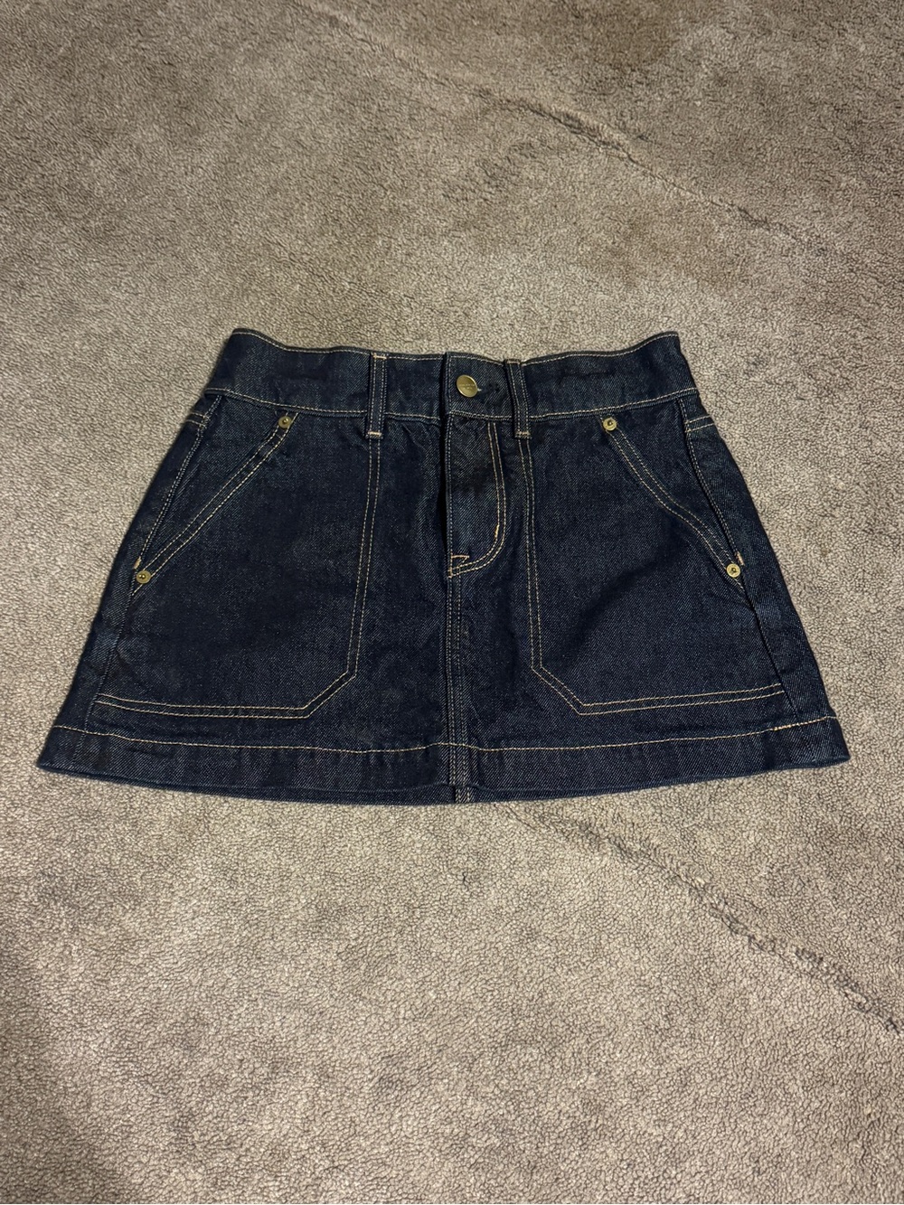 American Eagle Outfitters Dark Blue Denim Mini Skirt Size 000